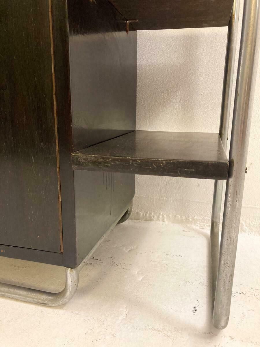 photo vinterior Modernist Wall Unit, Wood And Tubular Metal, 1920s