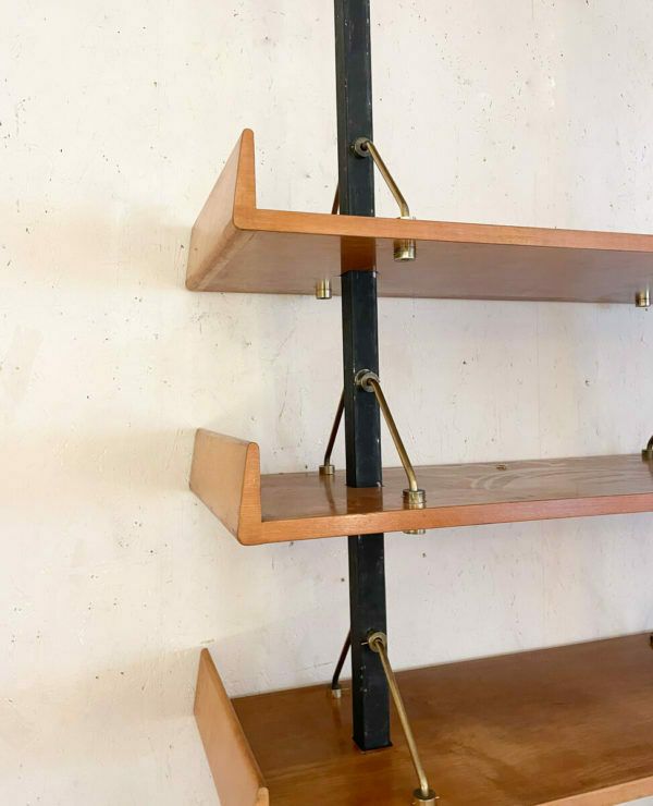 Mid Century Modern Bookshelf By Angelo Mangiarotti And Bruno Morassutti, Italy, 1950s photo for sale