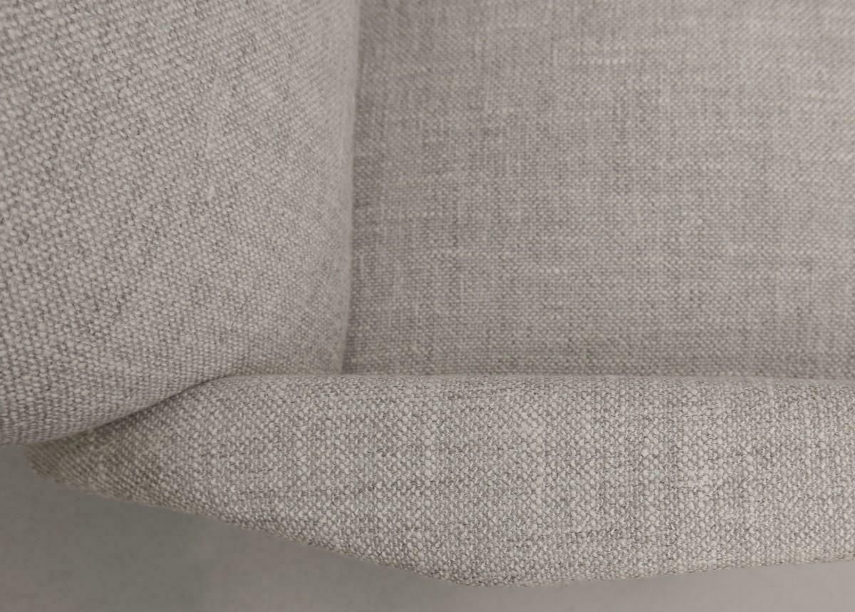 Gio Ponti Rare Model 803 Version With Brass Feet Armchairs, New Light Grey Marl photo furniture