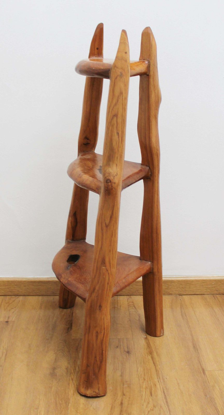 Pair Of Sculpted Wood Side Tables photo Furniture