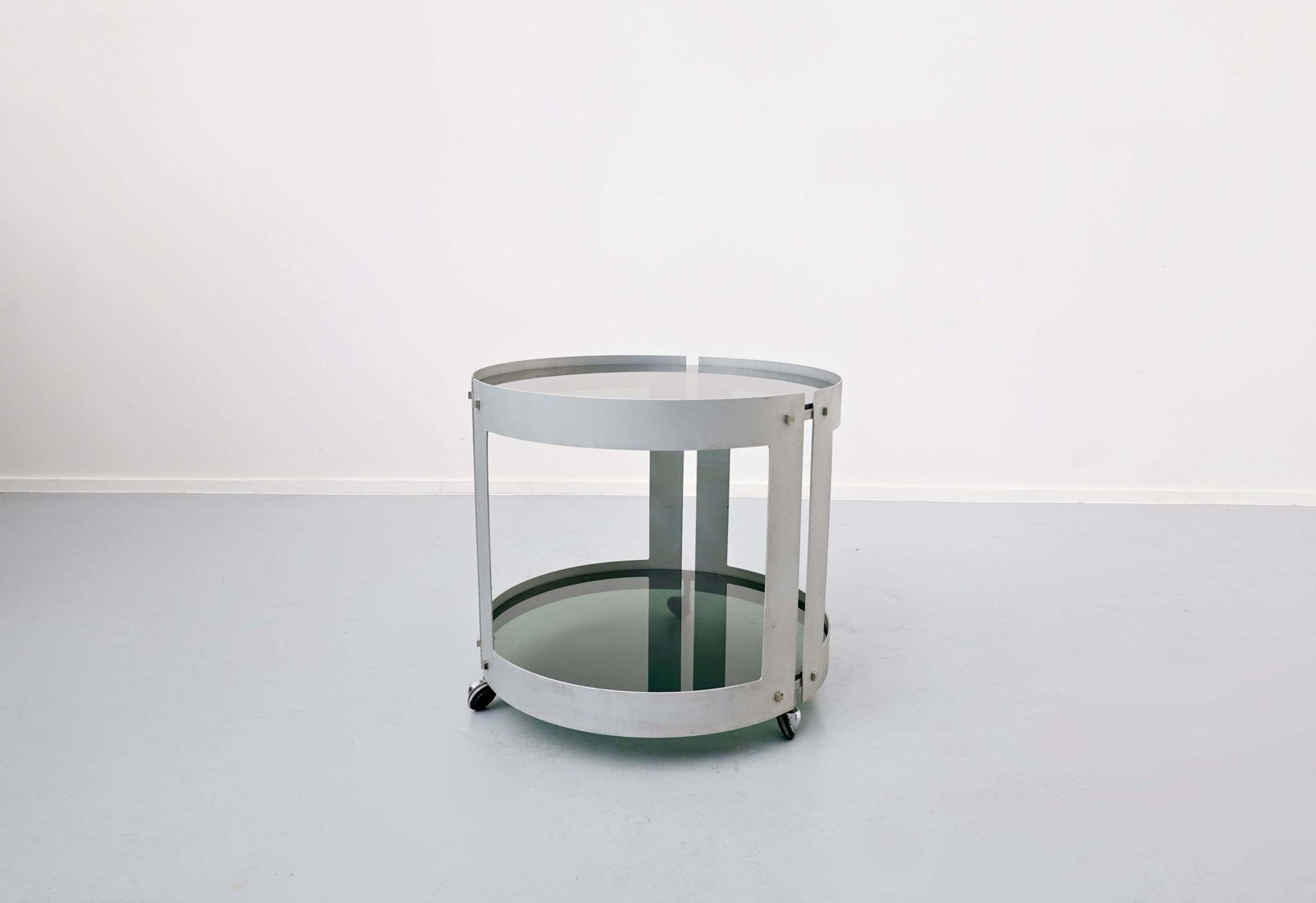 Trolley, Glass And Metal, 1970s photo vinterior