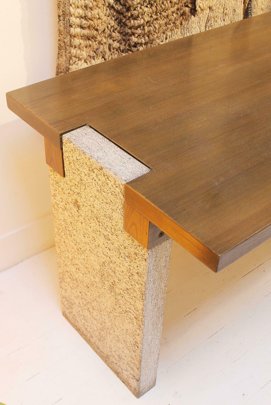 Stone And Wood Console Model ''Valmarana'' By Carlo Scarpa For Simon, Italy, 1972 photo furniture