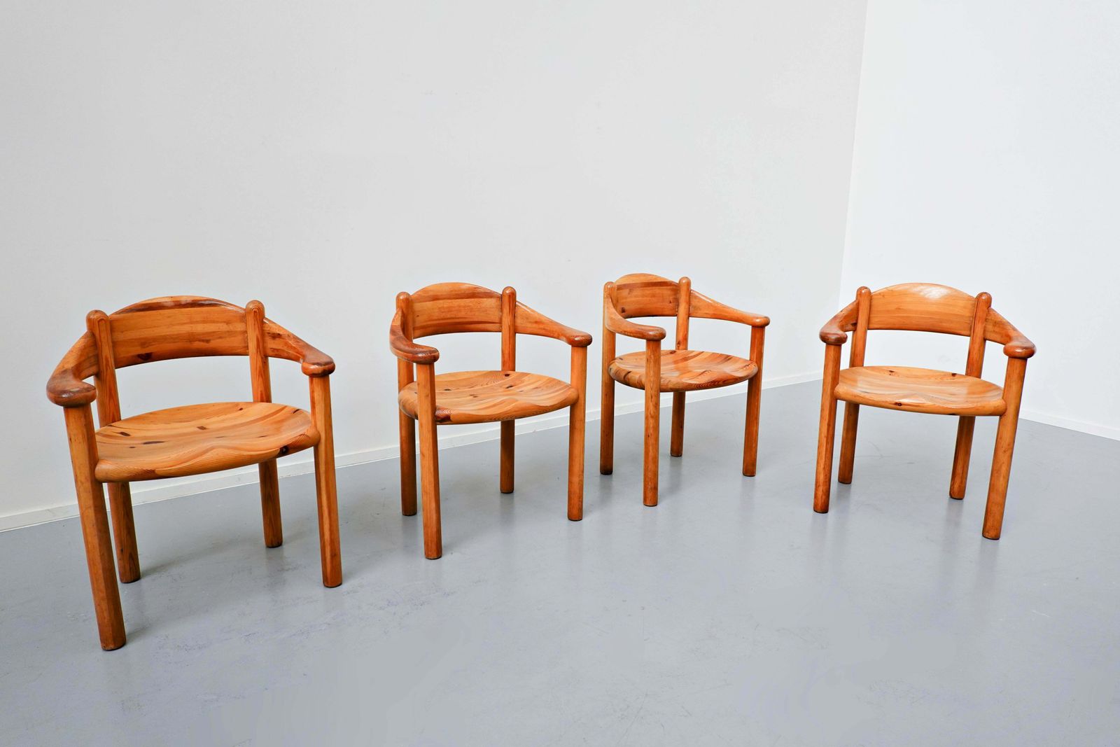 Set Of 4 Pitchpin Armchairs By By Rainer Daumiller, 1970s photo furniture