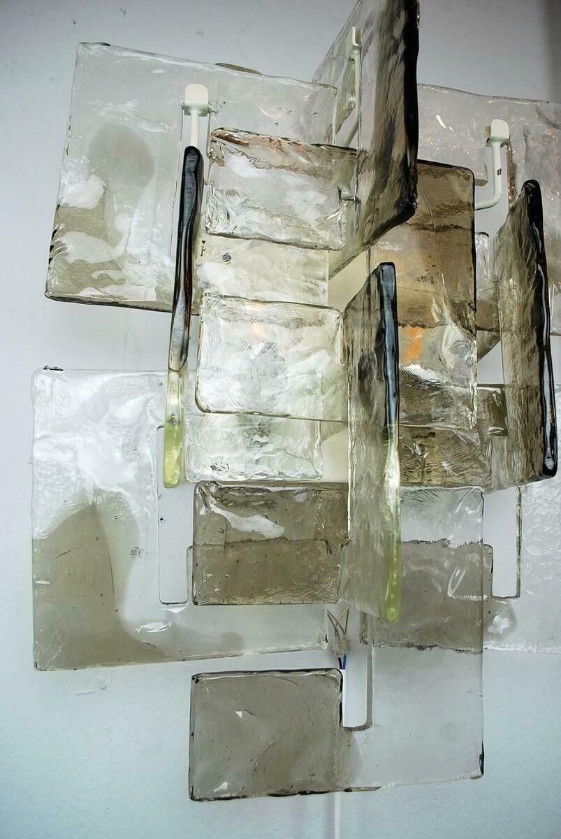 Pair Of Murano Glass Sconces By Carlo Nason photo for sale
