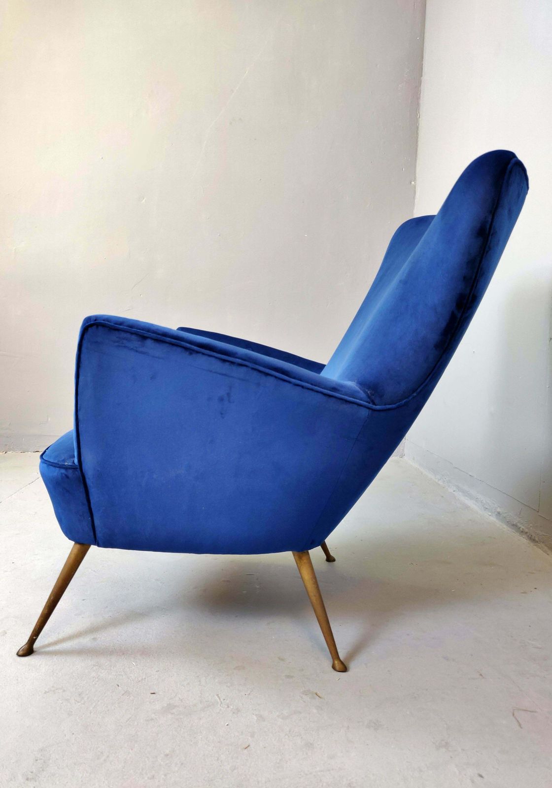 Pair Of Italian Armchairs, New Upholstery, 1950s photo Furniture