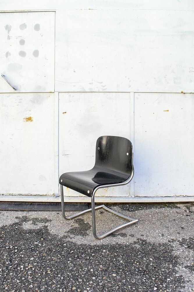 Houten En Metalen Stoelen, Italië, Jaren 1960, Set Van 2 photo furniture
