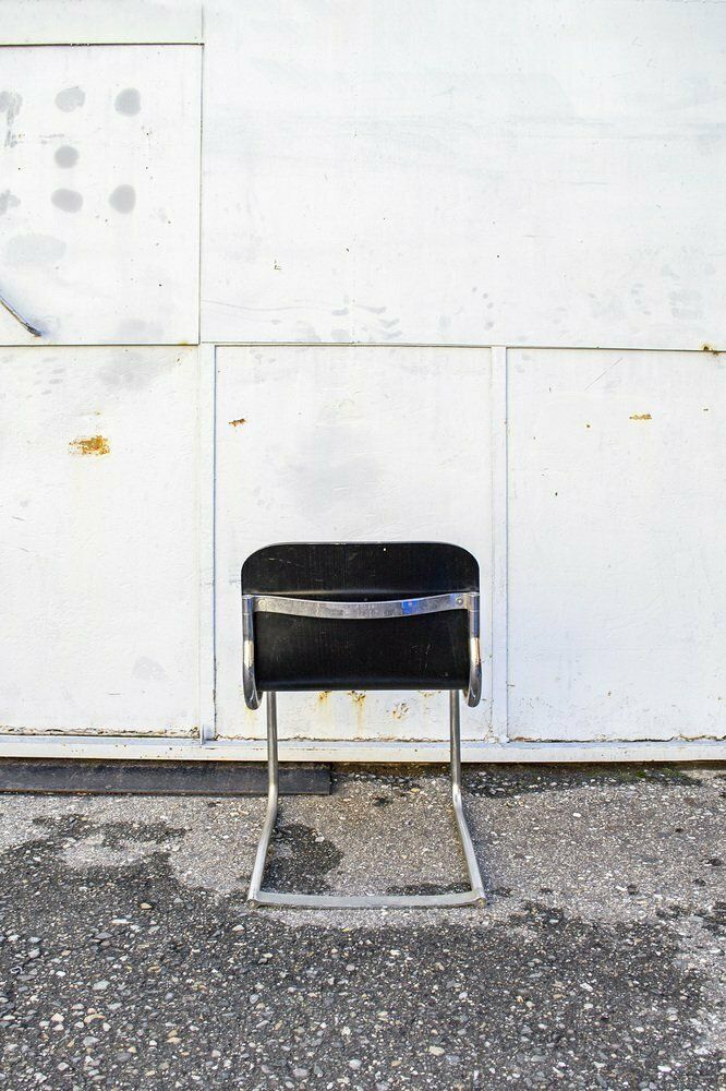 Wood And Metal Chairs, Italy, 1960s, Set Of 2 photo Furniture