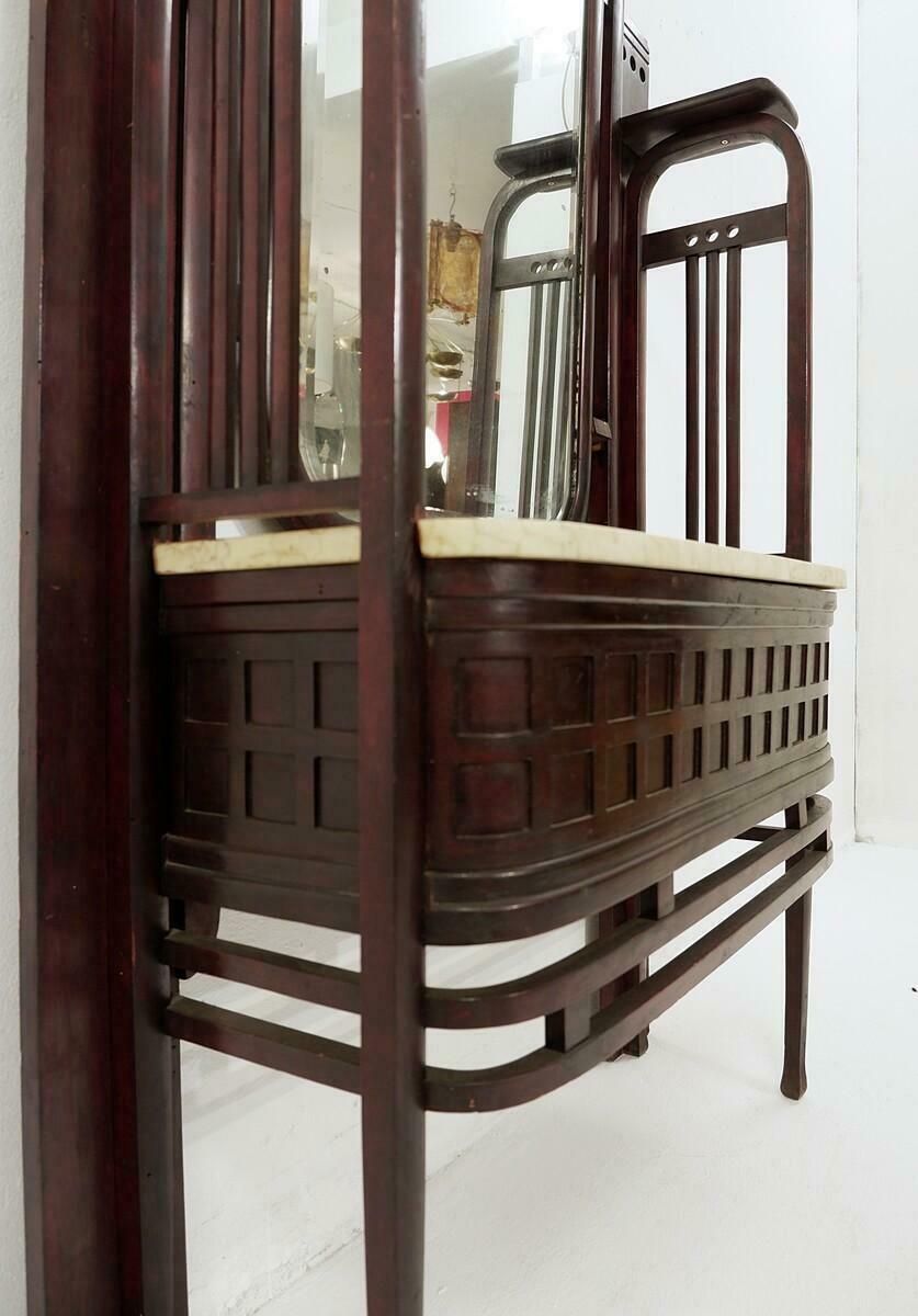Art Nouveau Hall Stand In The Style Of Joseph Hoffmann, 1930s photo furniture