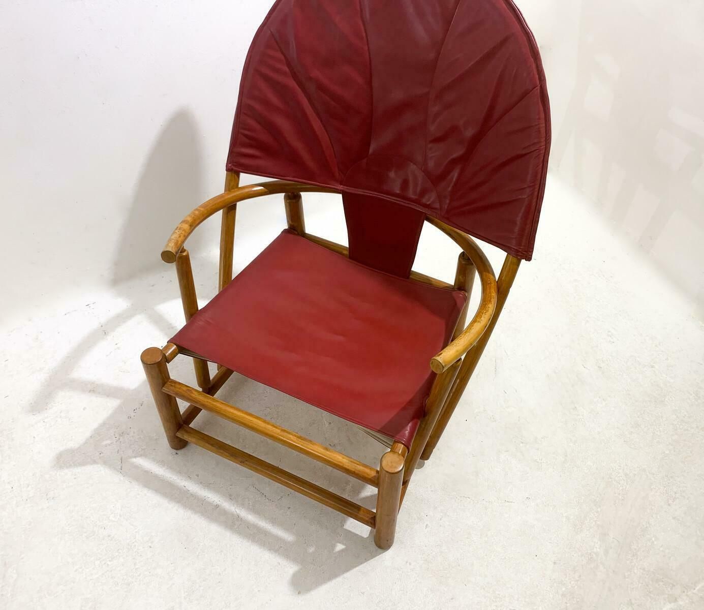 photo vinterior Red G23 Hoop Armchair By Piero Palange & Werther Toffoloni, 1970s