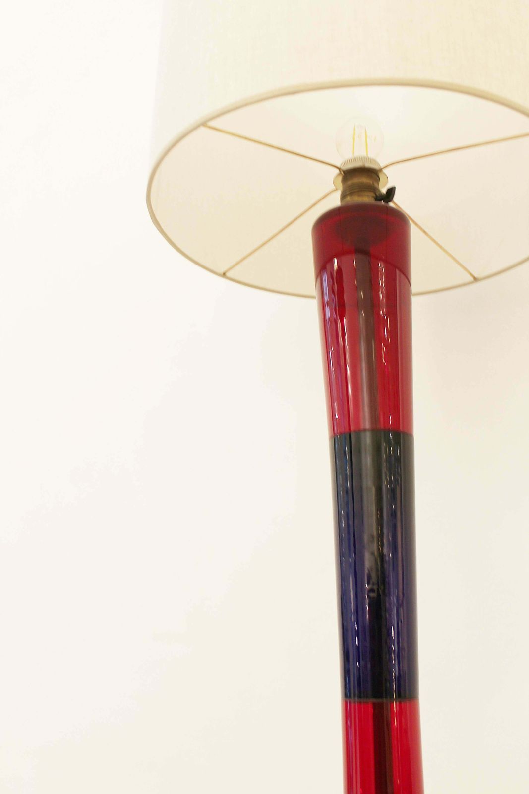 Floor Lamp By Fulvio Bianconi For Venini, Italy, 1950s photo for sale