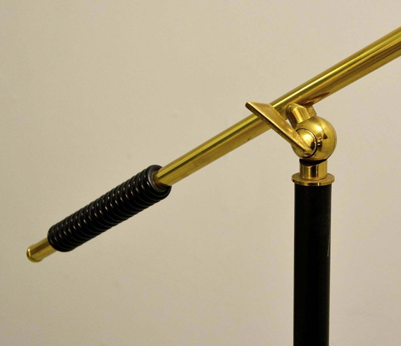 Stilnovo Floor Lamp Marble Base And A Brass Arm, 1950s photo furniture