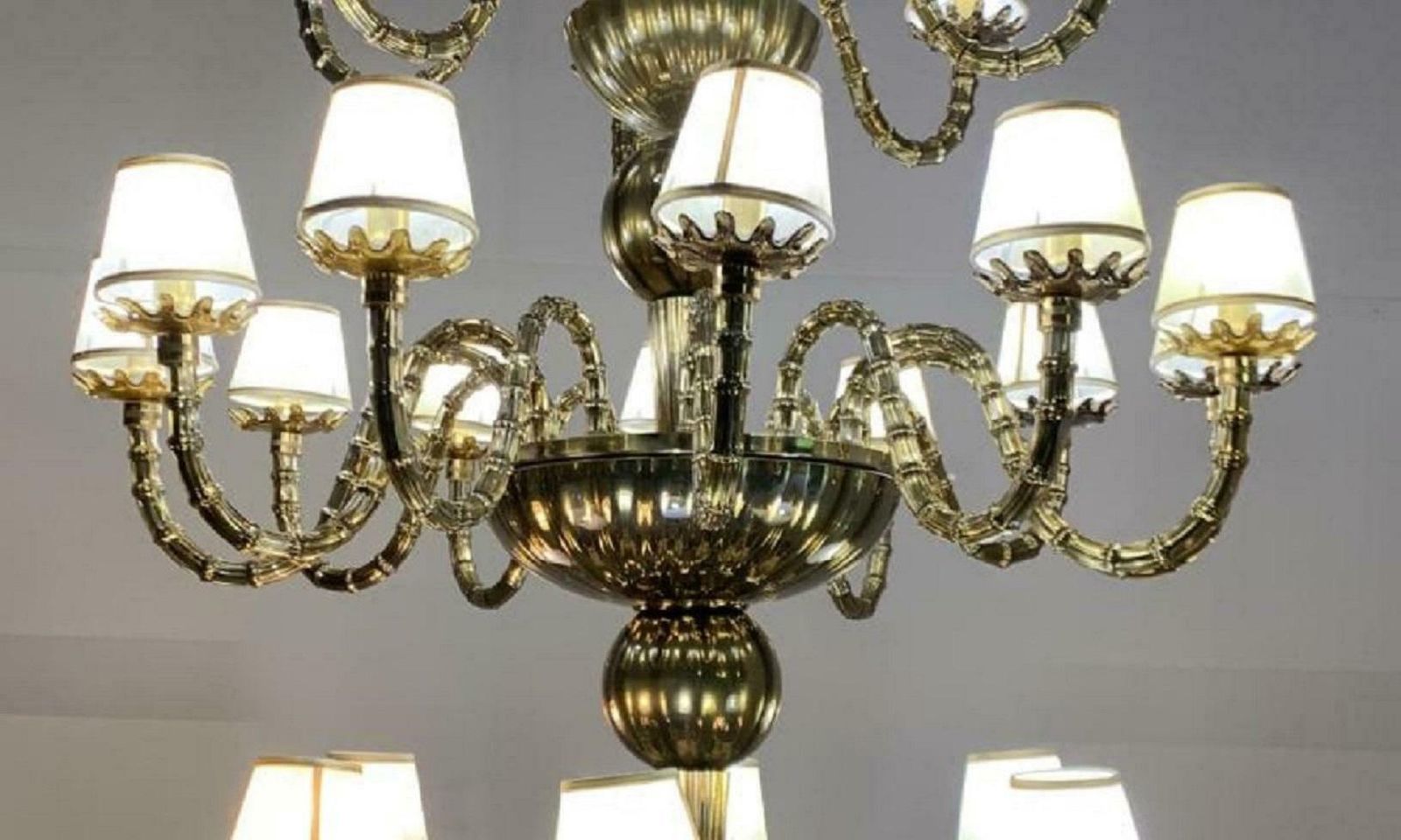Venetian Murano Glass Chandelier, Italy, Circa 1980 photo 11940.0