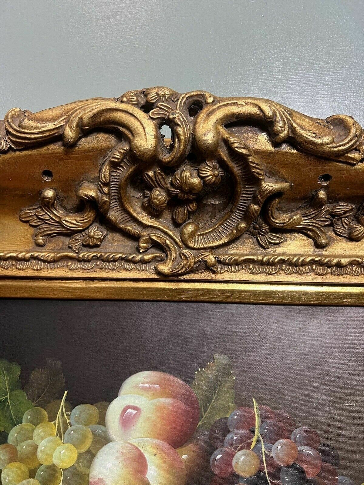 photo buy Fine Art Italianate Ripe Fruits Still Life Oil Painting After Esteban Murillo