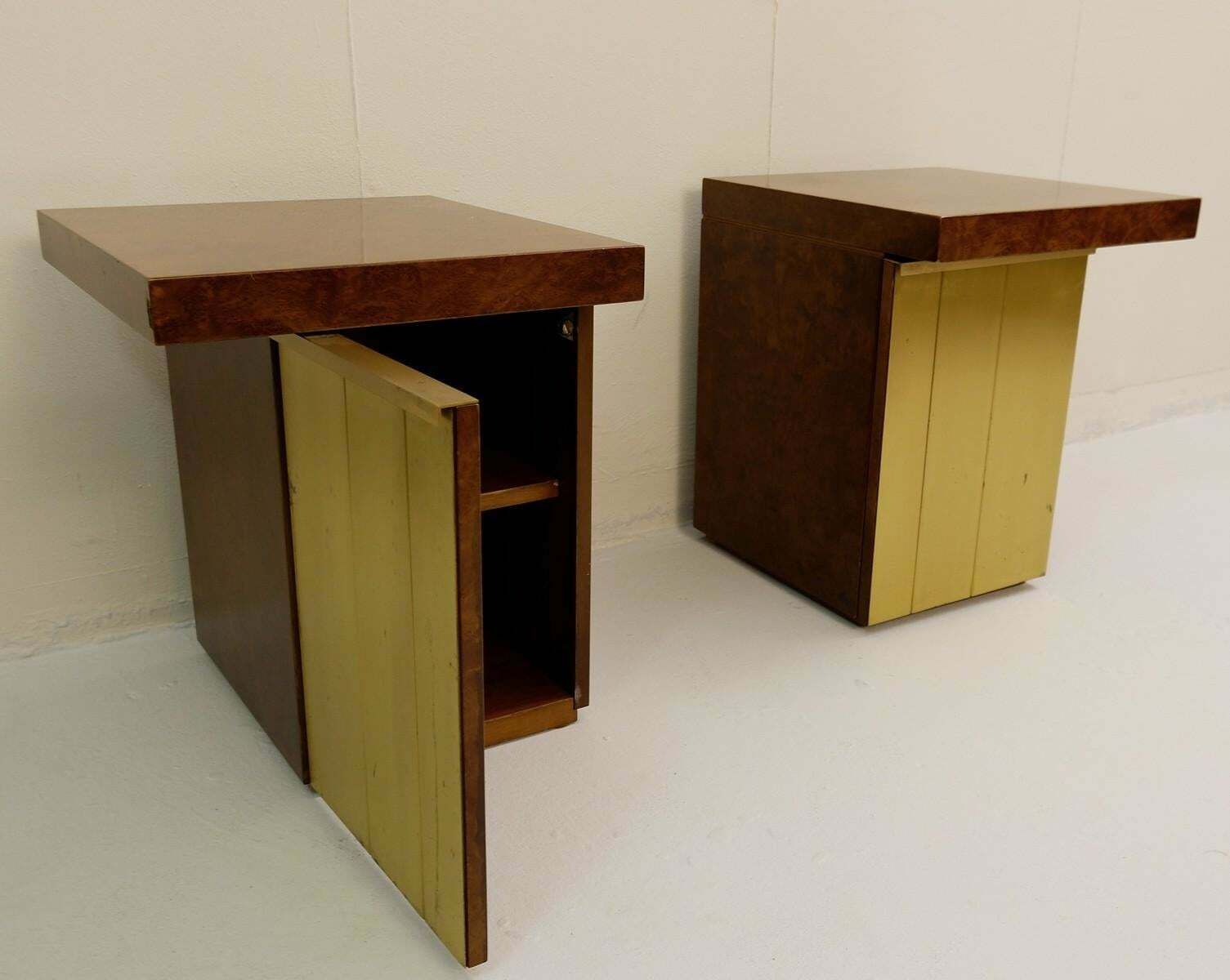 photo furniture Set Of Credenza And Nightstands By Luciano Frigerio