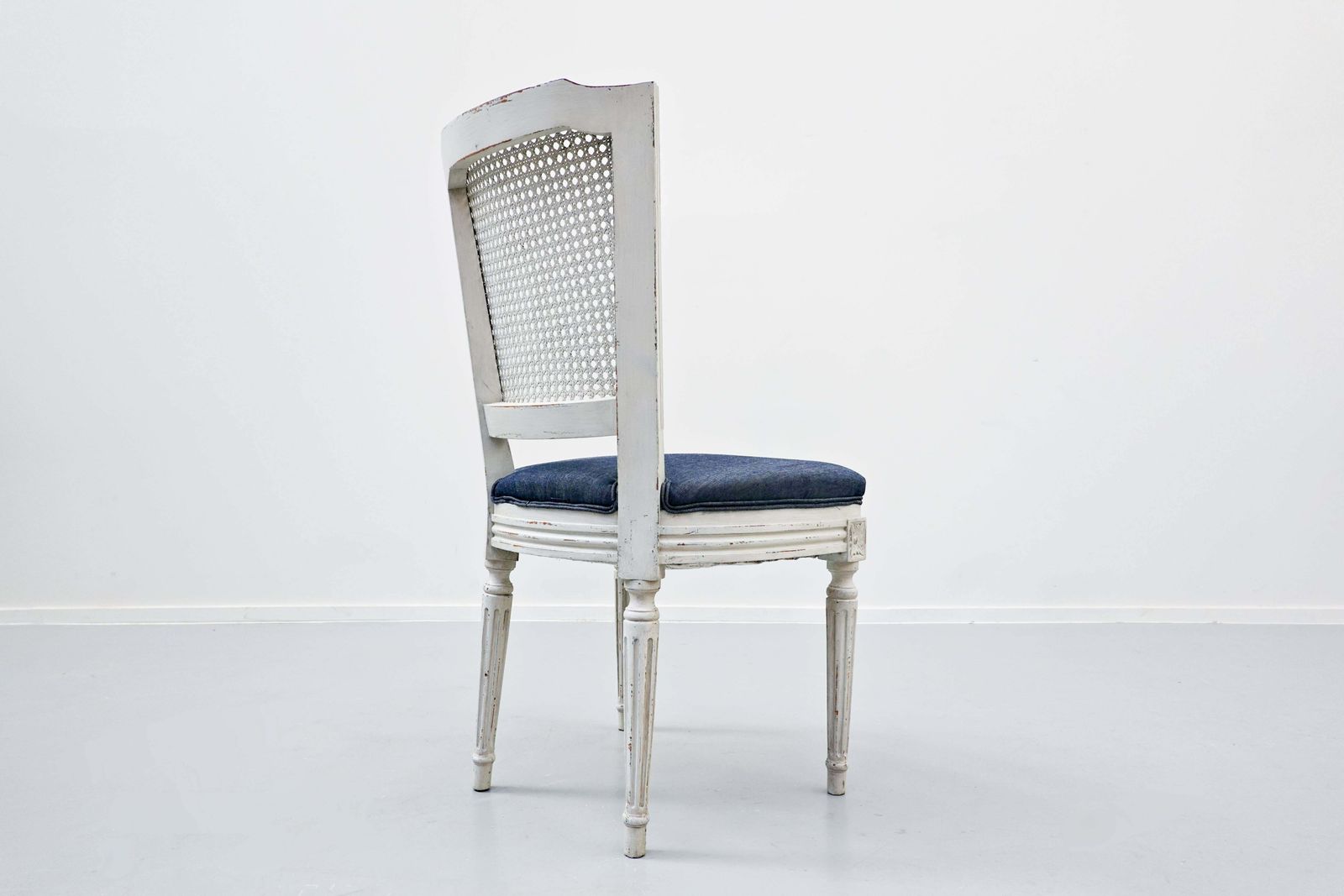 photo furniture Set Of 8 Chairs, Louis XVI Style, New Upholstery
