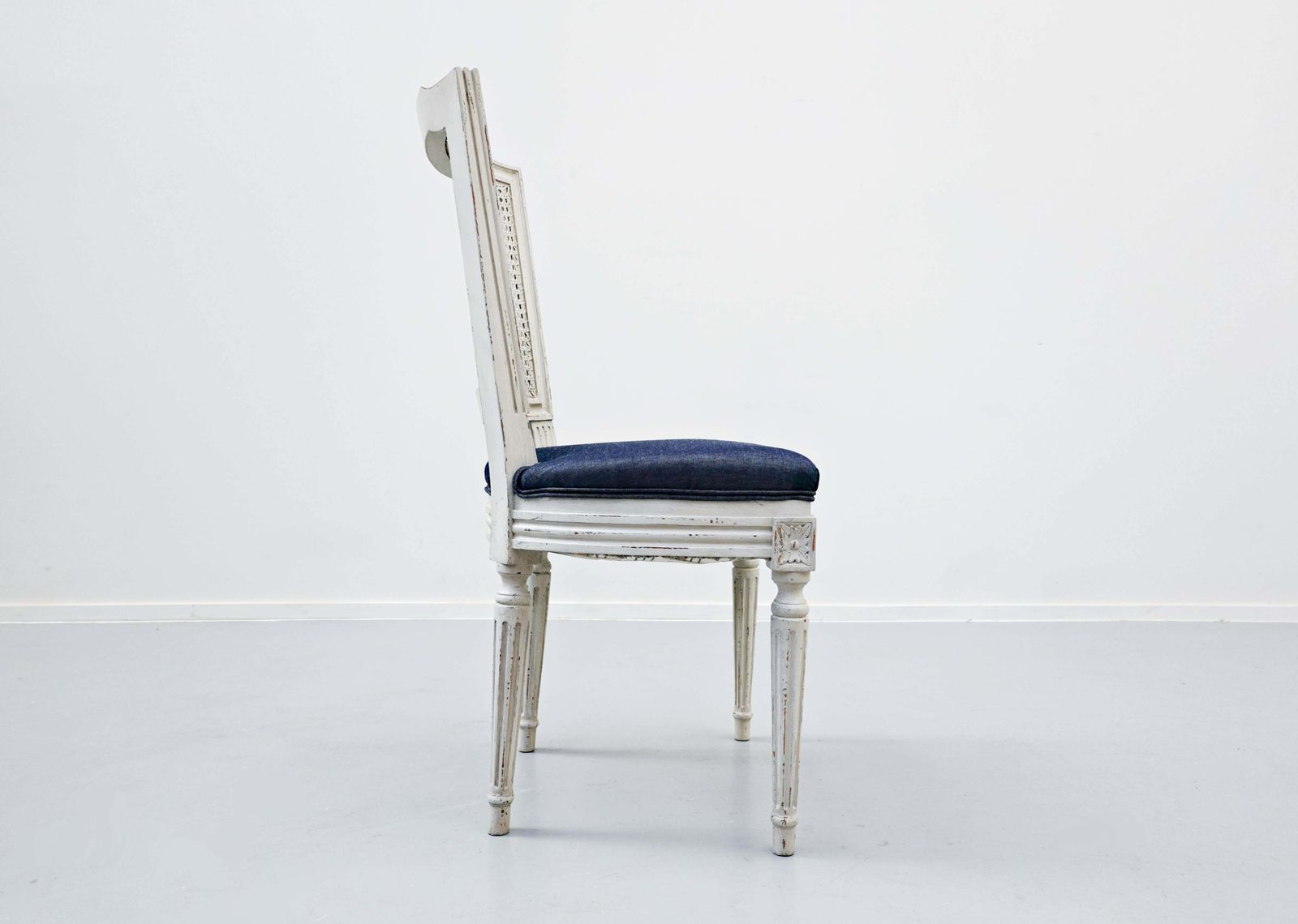 photo for sale Set Of 8 Chairs, Louis XVI Style, New Upholstery