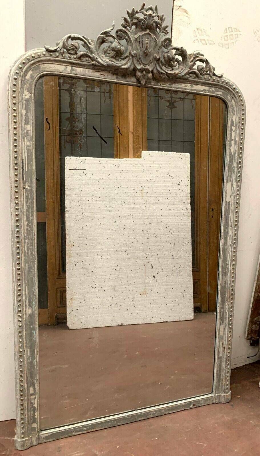 Home Decor Louis XV Style Mirror In Wood And Patinated Stucco 19th Century photo