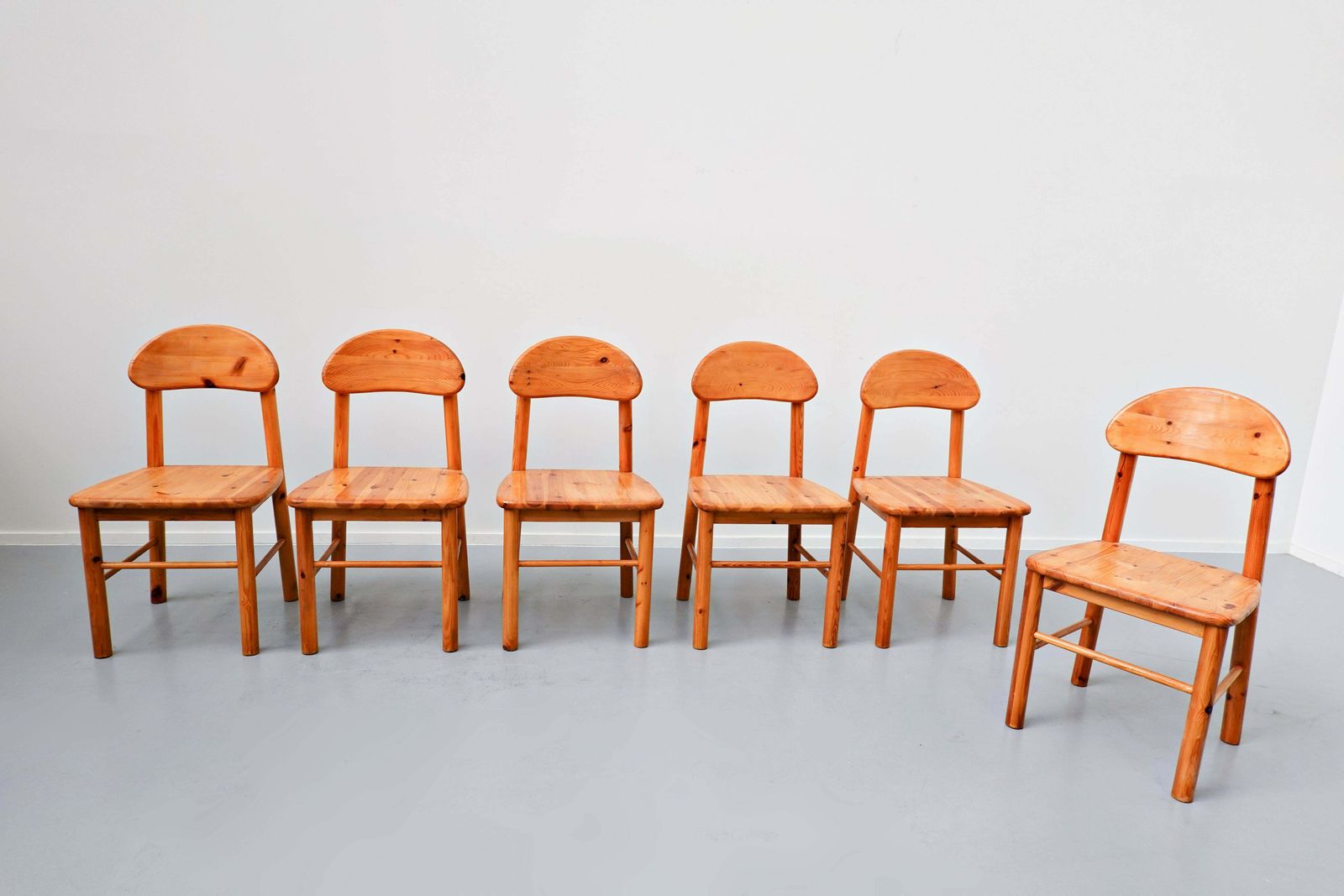 Set Of 6 Pitchpin Chairs By Rainer Daumiller, 1970s photo for sale