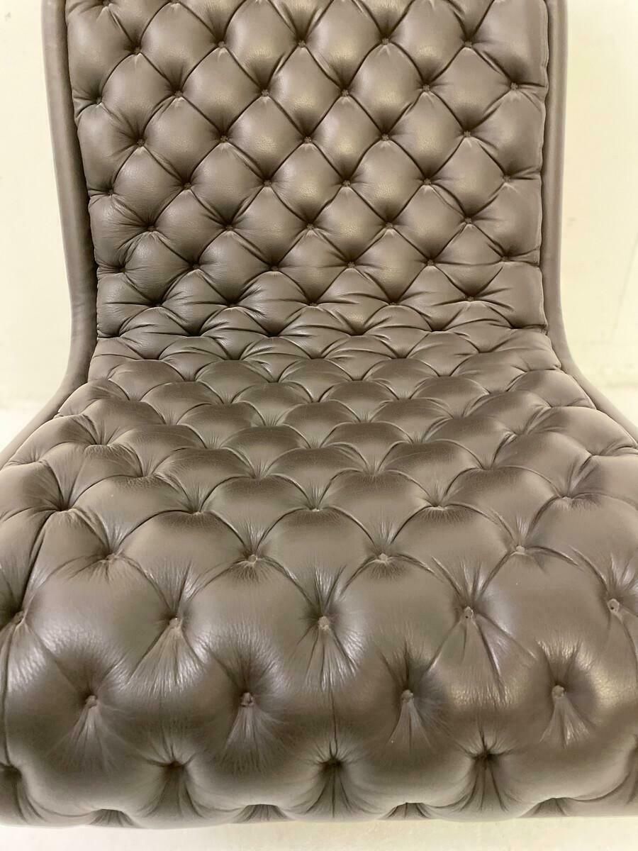 Mid Century Modern Brown Leather System 123 Chair By Verner Panton, Denmark photo furniture
