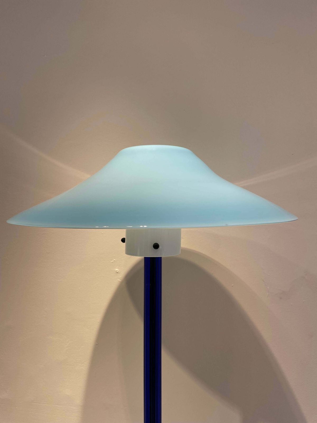 Blue Chiara Floor Lamp By Cini Boeri For Venini, Italy, 1980s photo furniture