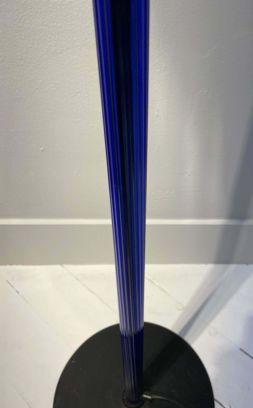 Blue Chiara Floor Lamp By Cini Boeri For Venini, Italy, 1980s photo Lighting