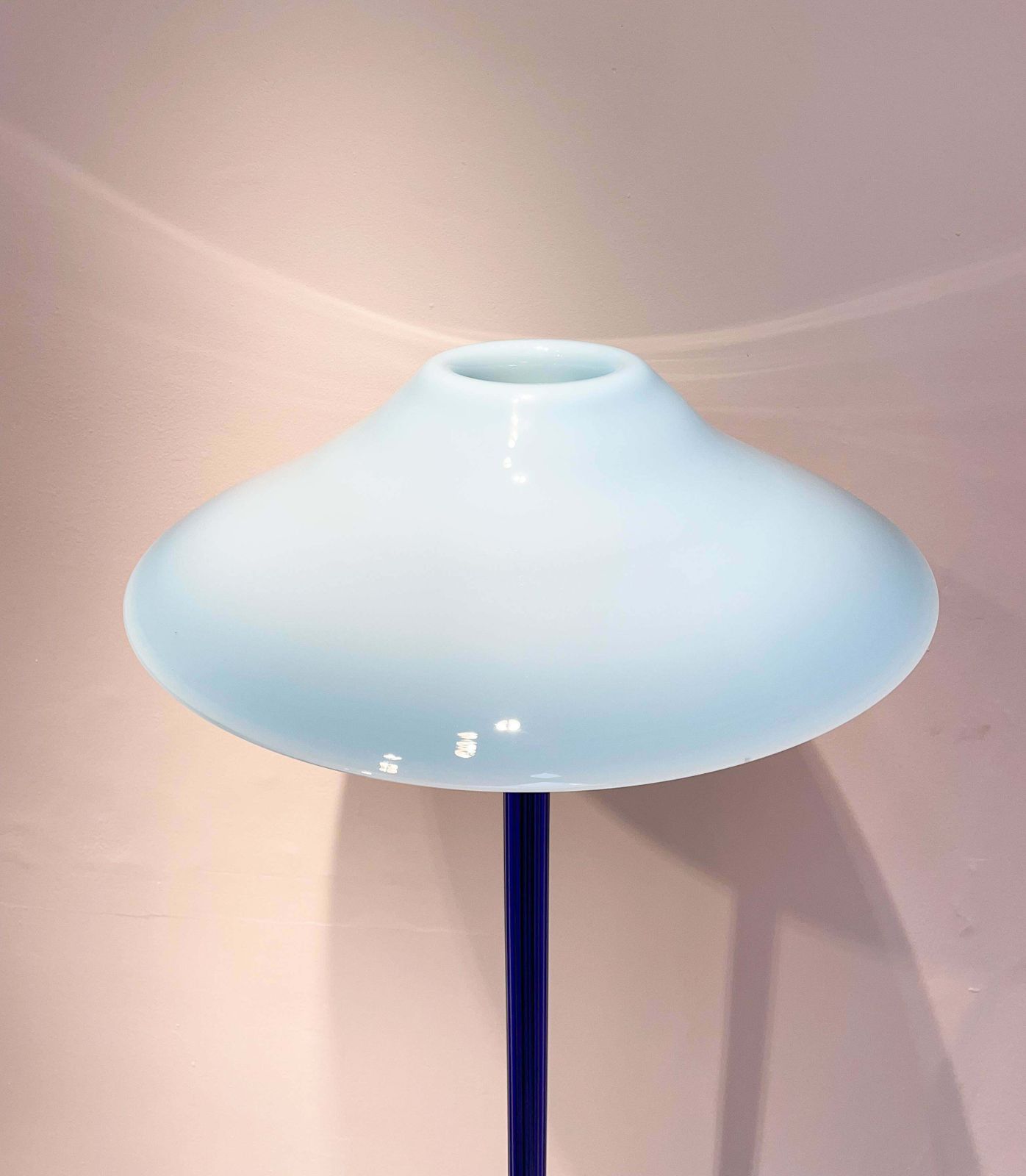 photo for sale Blue Chiara Floor Lamp By Cini Boeri For Venini, Italy, 1980s