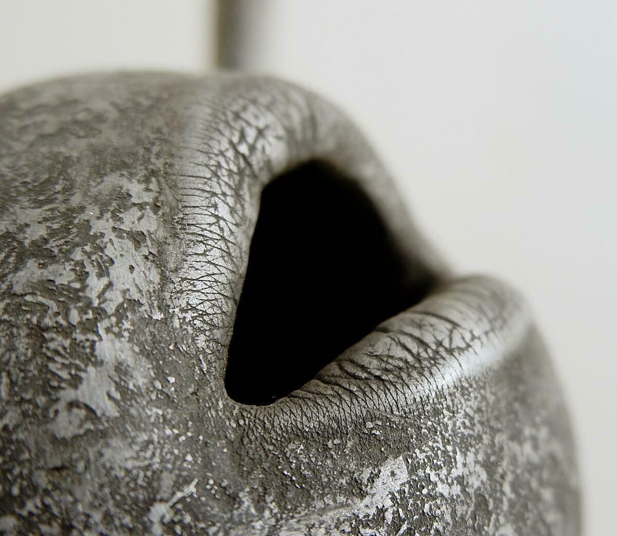 Abstract Lips Metal Sculpture By John Cotter, Signed On The Base photo for sale