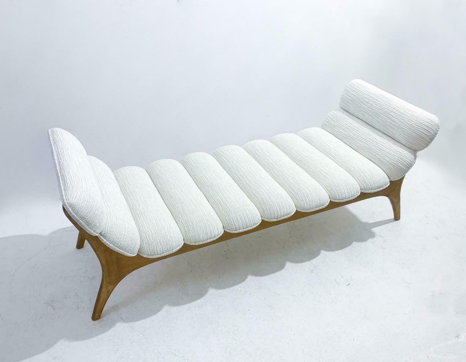 Contemporary Daybed, Wood And Fabric, Italy photo for sale