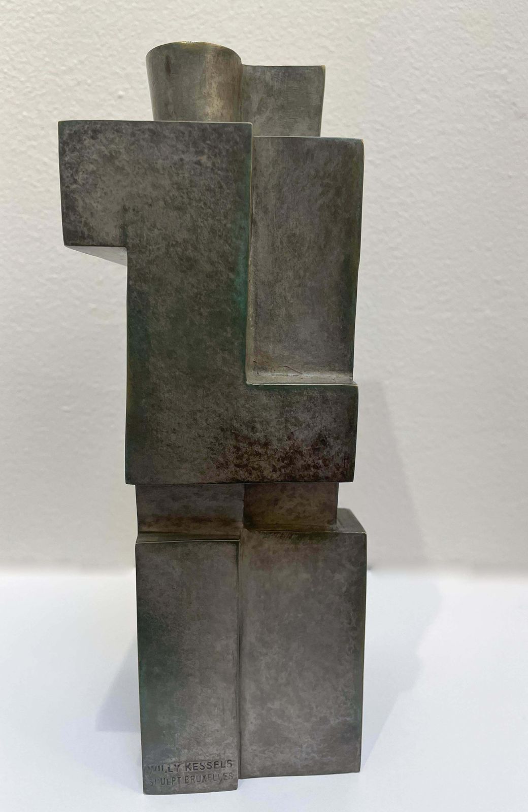 Cubist Bronze Sculpture ''The Twins'' By Willy Kessels, 1920s photo 7642.0