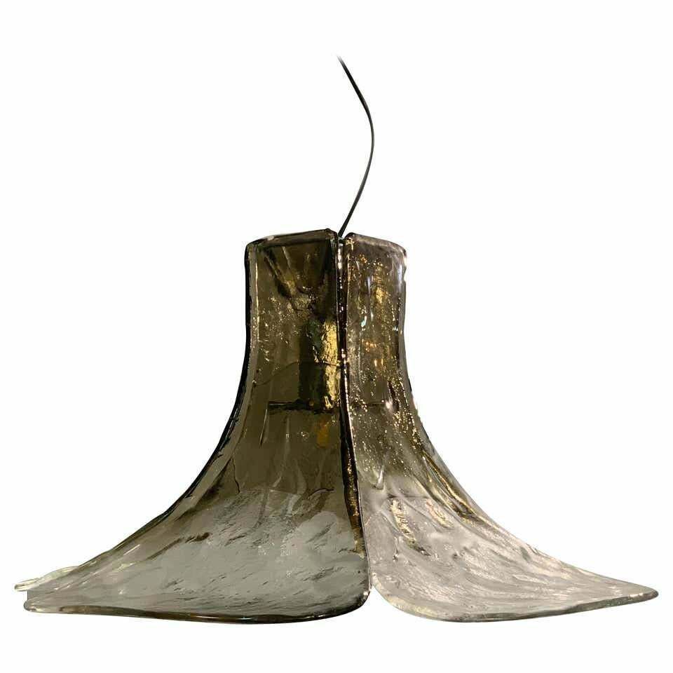 Murano Glass Hanging Lamp By Carlo Nason For Av Mazzega, 1960s