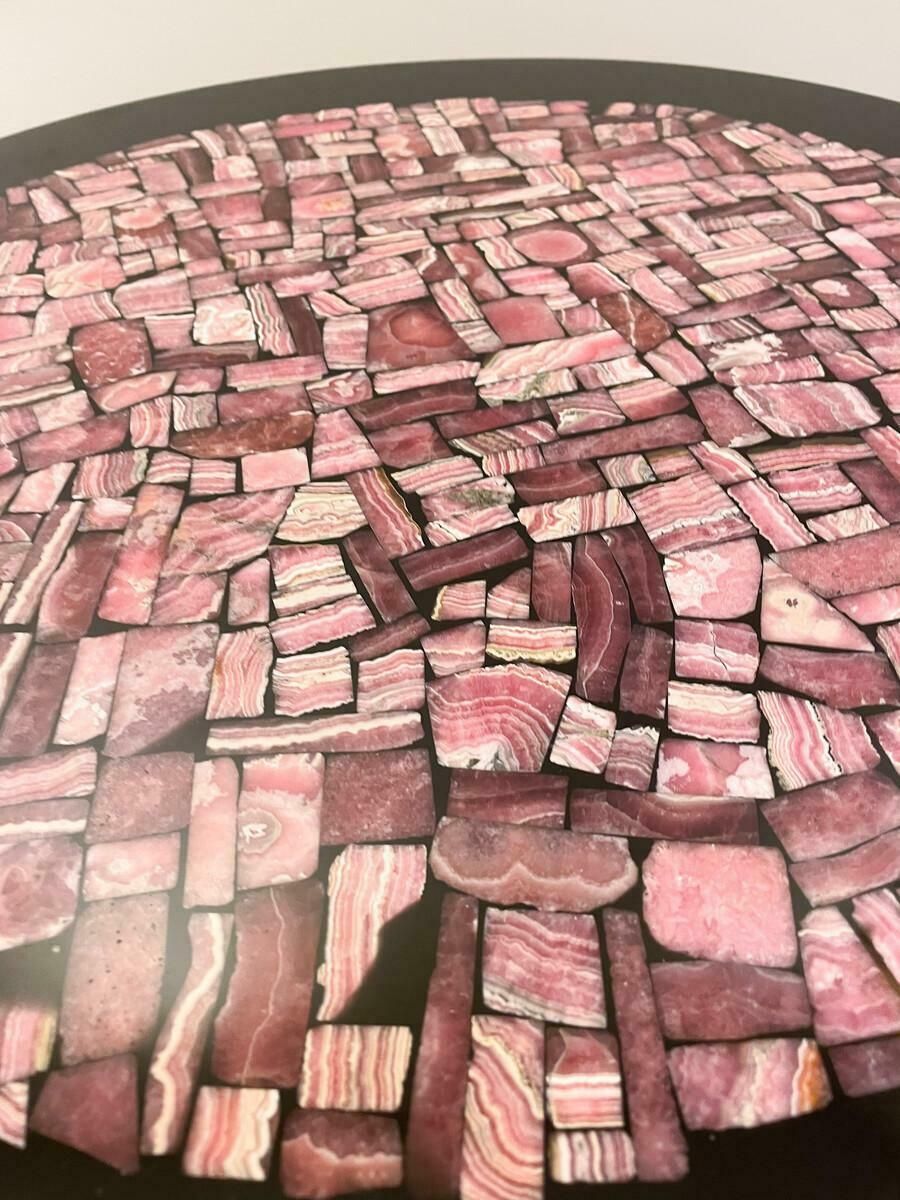 Coffee Table In Rhodochrosite And Resin Attributed To Etienne Allemeersch photo vinterior