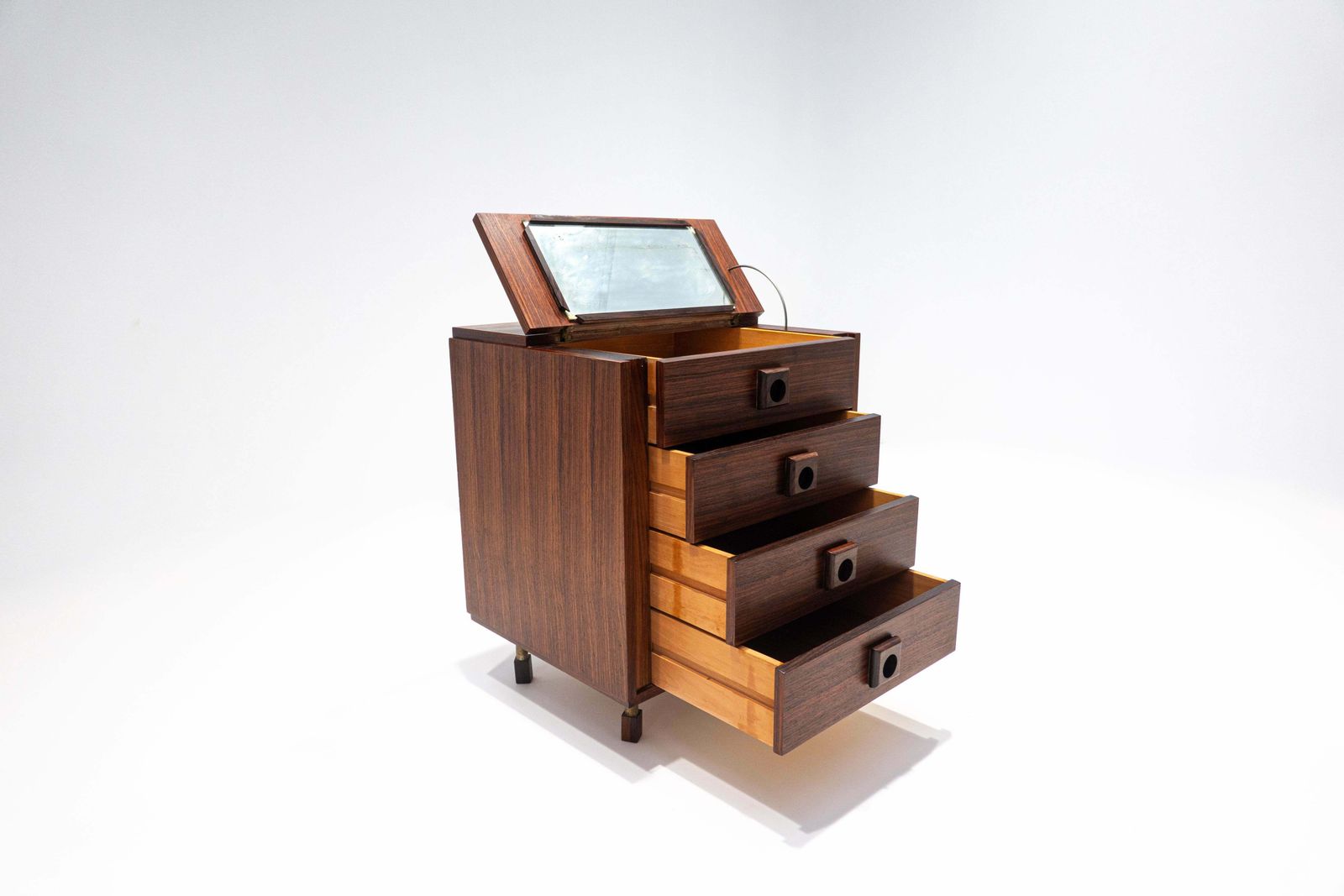 Furniture Mid Century Modern Italian Dressing Table, Teak, 1960s photo