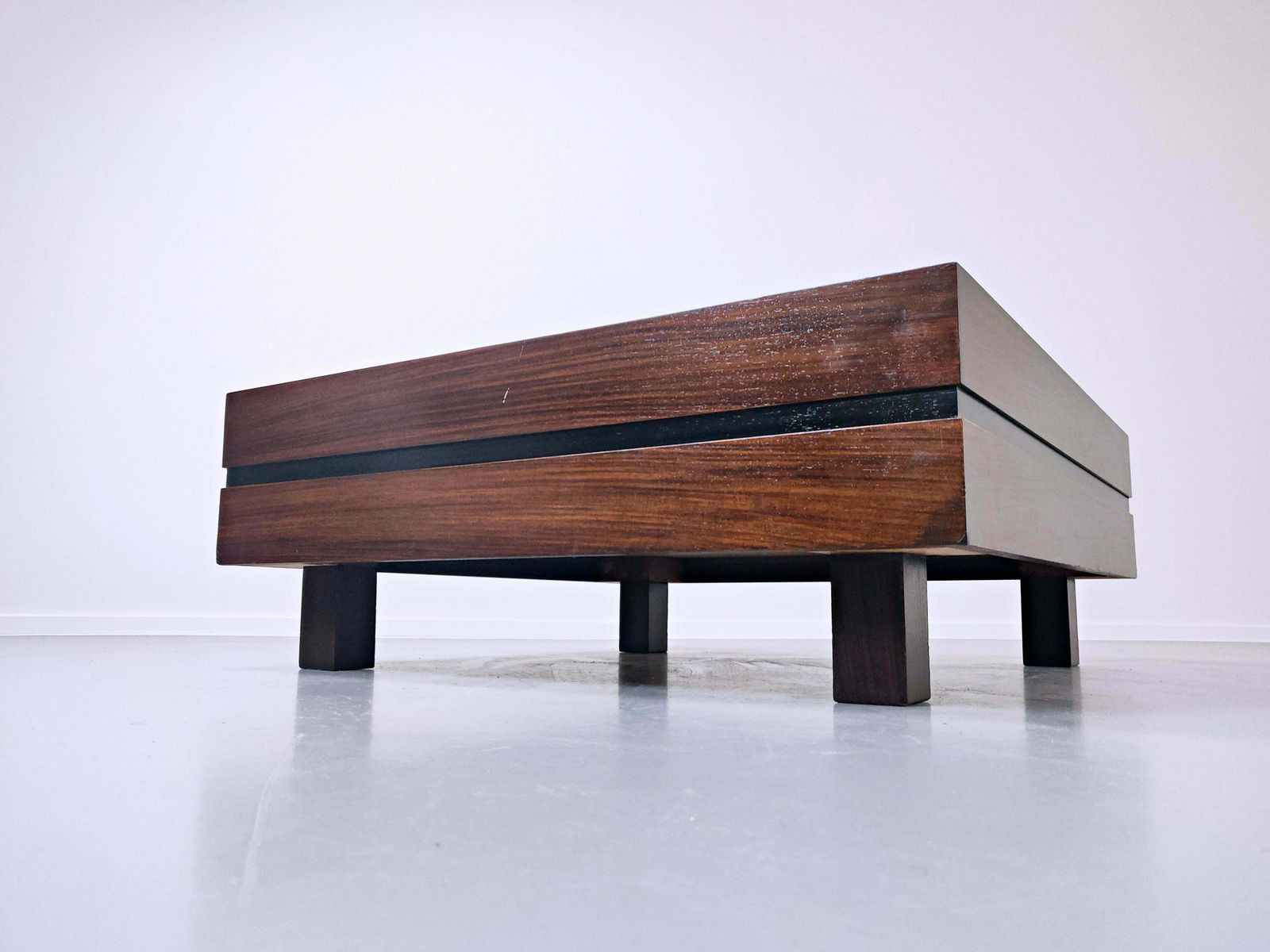 Mid Century Modern Italian Coffee Table, Teak By Sormani photo vinterior