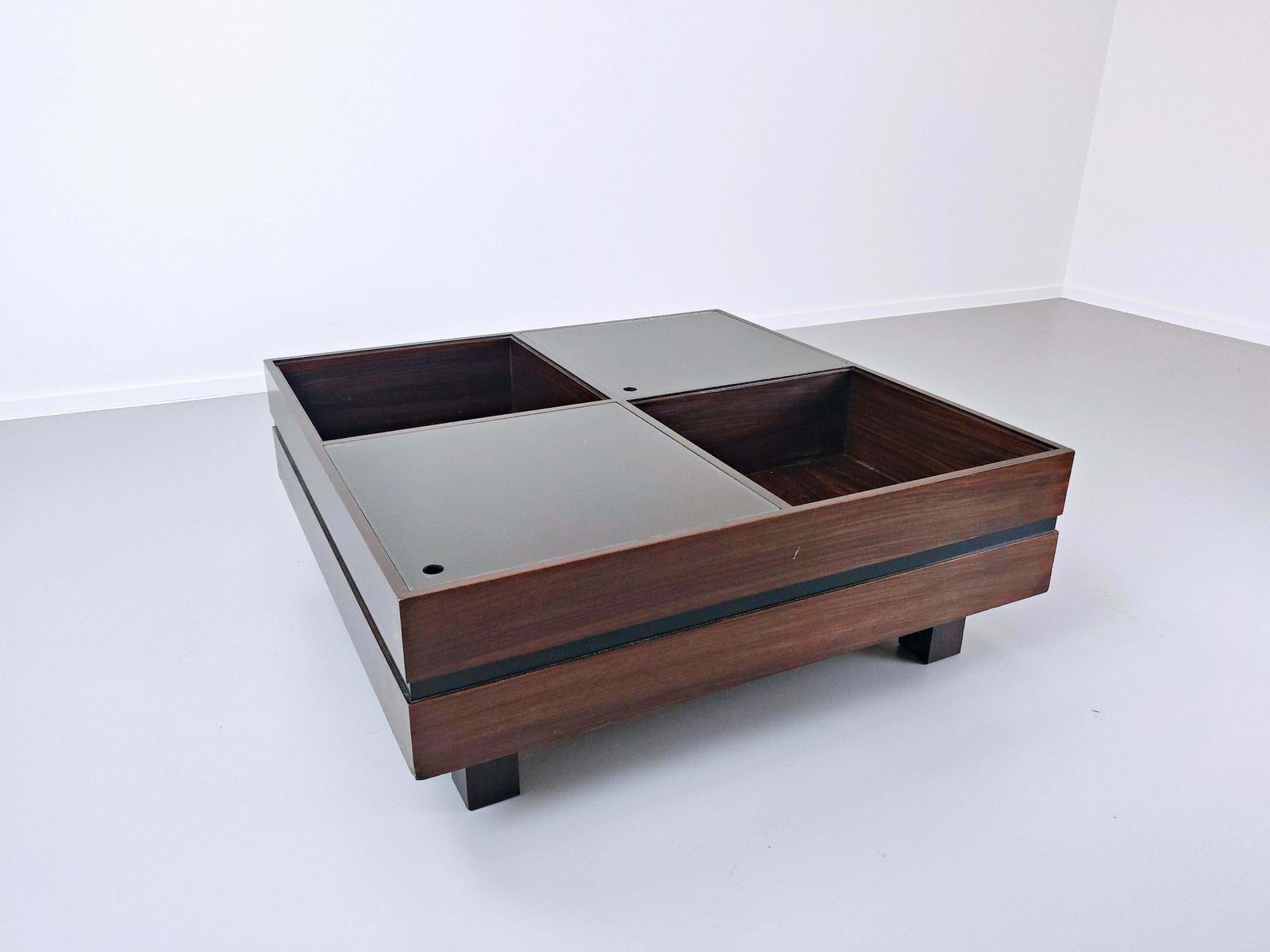 photo for sale Mid Century Modern Italian Coffee Table, Teak By Sormani