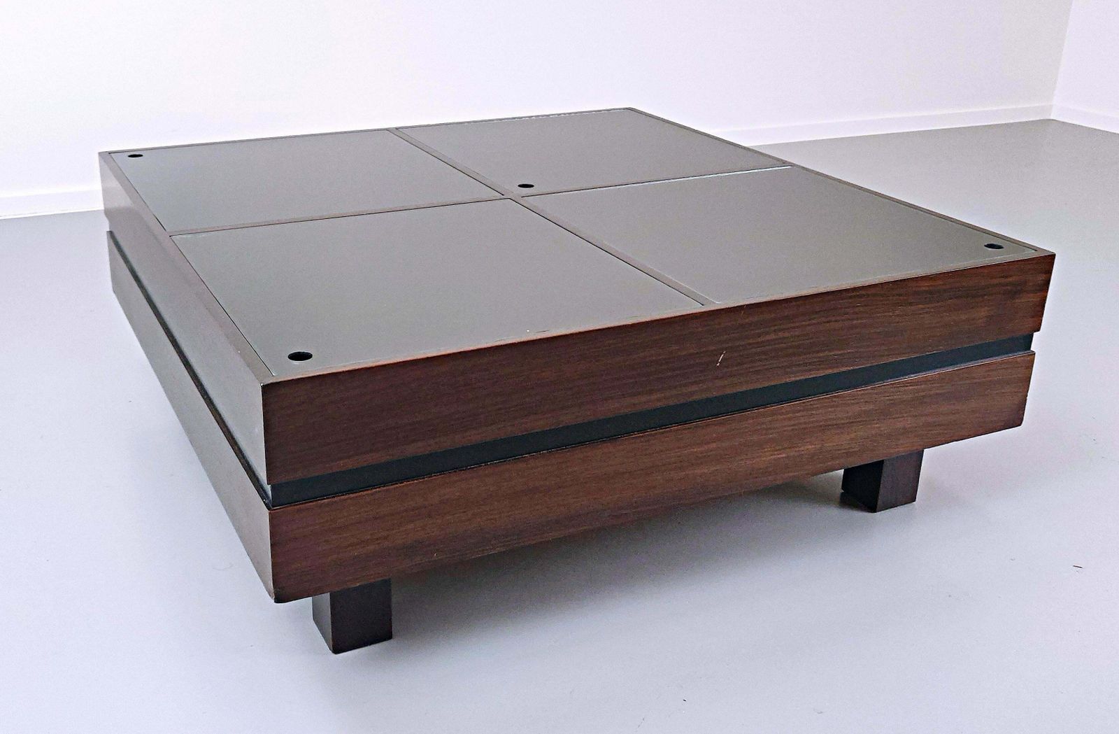 Furniture Mid Century Modern Italian Coffee Table, Teak By Sormani photo