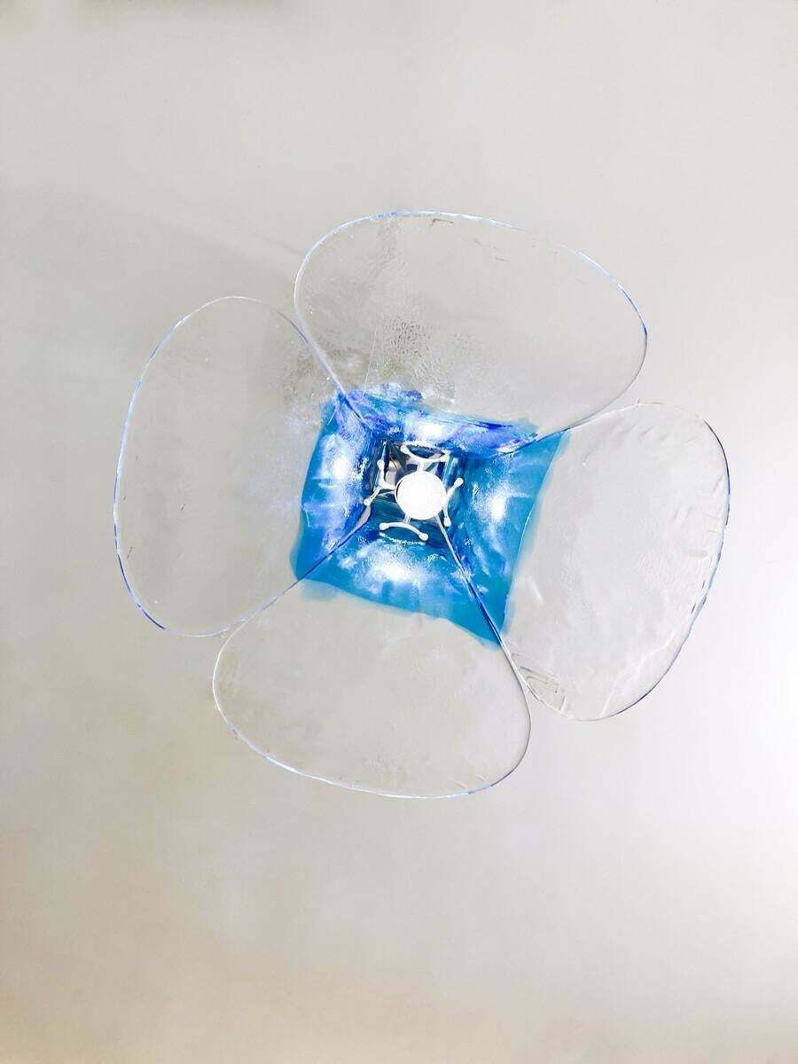 Mid Century Murano Glass Hanging Lamp By Carlo Nason, 1960s   2 Available photo furniture