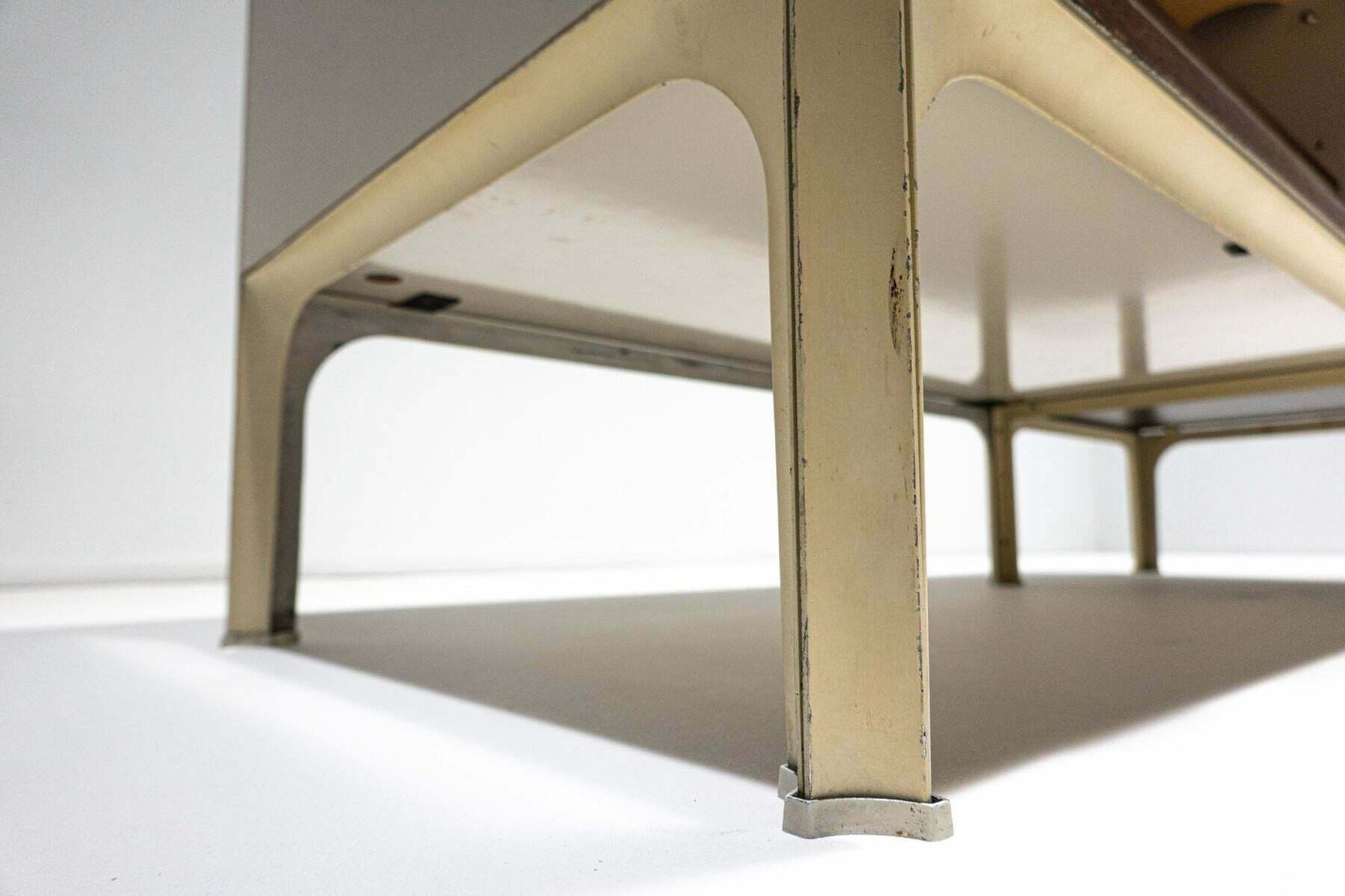 Mid Century Modern Desk With Sliding Top By Raymond Loewy, 1960s photo vinterior