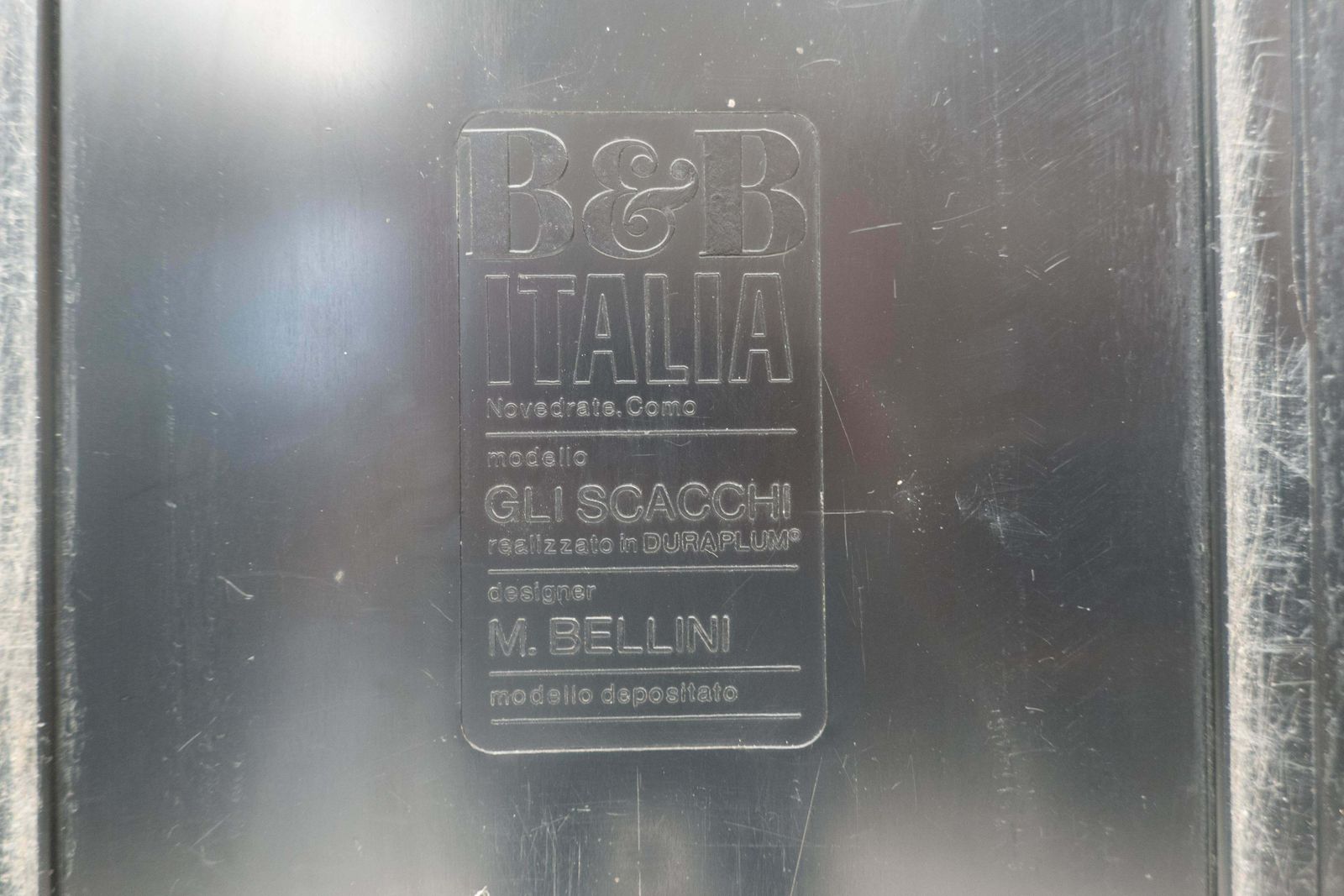 Mid Century Modern Set Of 9 "Gli Scacchi" Pieces By Mario Bellini For B&B Italia photo buy