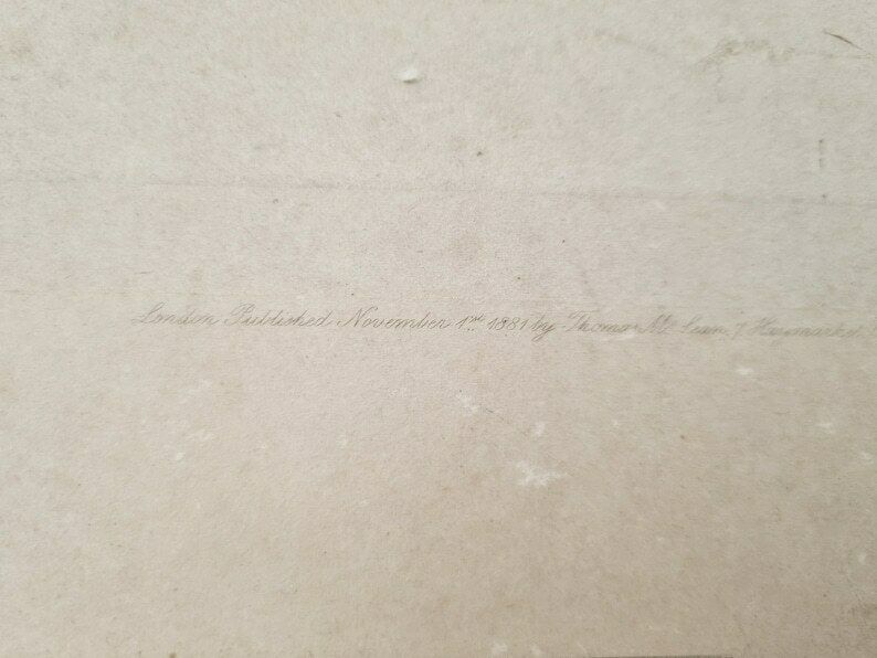 Very Large Antique Engraving Print By Kate Greenaway 1881 photo vintage