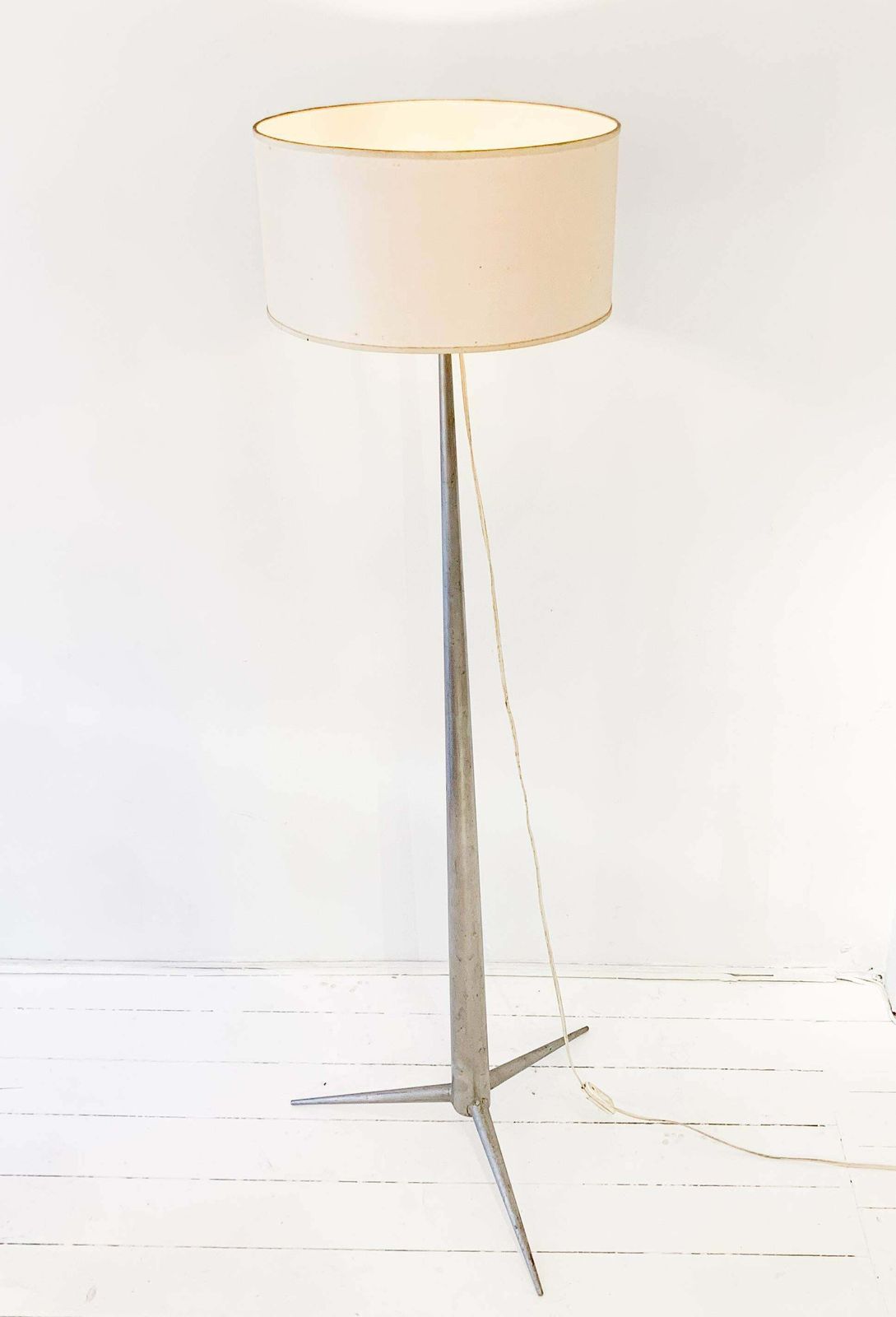 Mid Century Metal Floor Lamp By Emiel Veranneman, Belgium 1958 photo Lighting