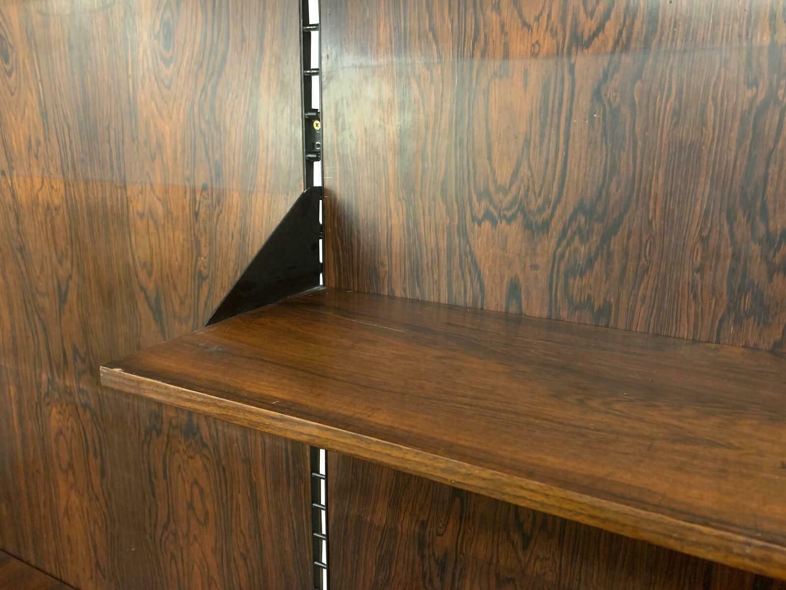 Furniture Mid Century Modern Italian Wall Unit, Wood, 1960s photo