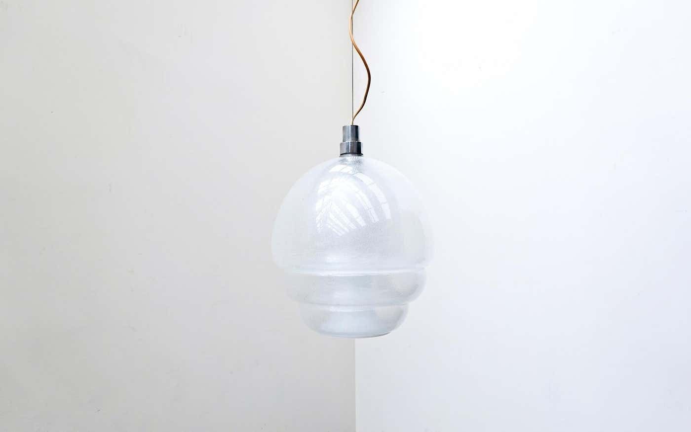 Mid Century Modern Pendant Light By Carlo Nason For Mazzega, Murano Glass, Italy photo furniture