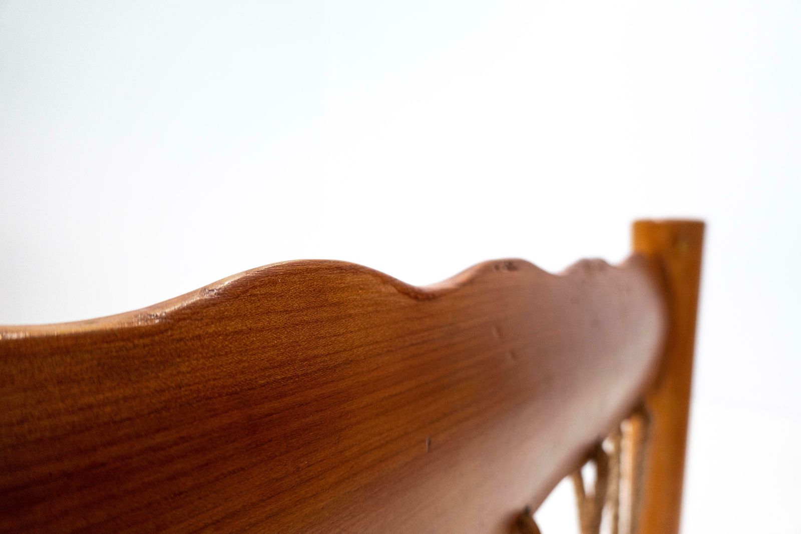 Pair Of Beds Attributed To Guglielmo Pecorini, Cherry Wood, Italy, 1940s photo vintage