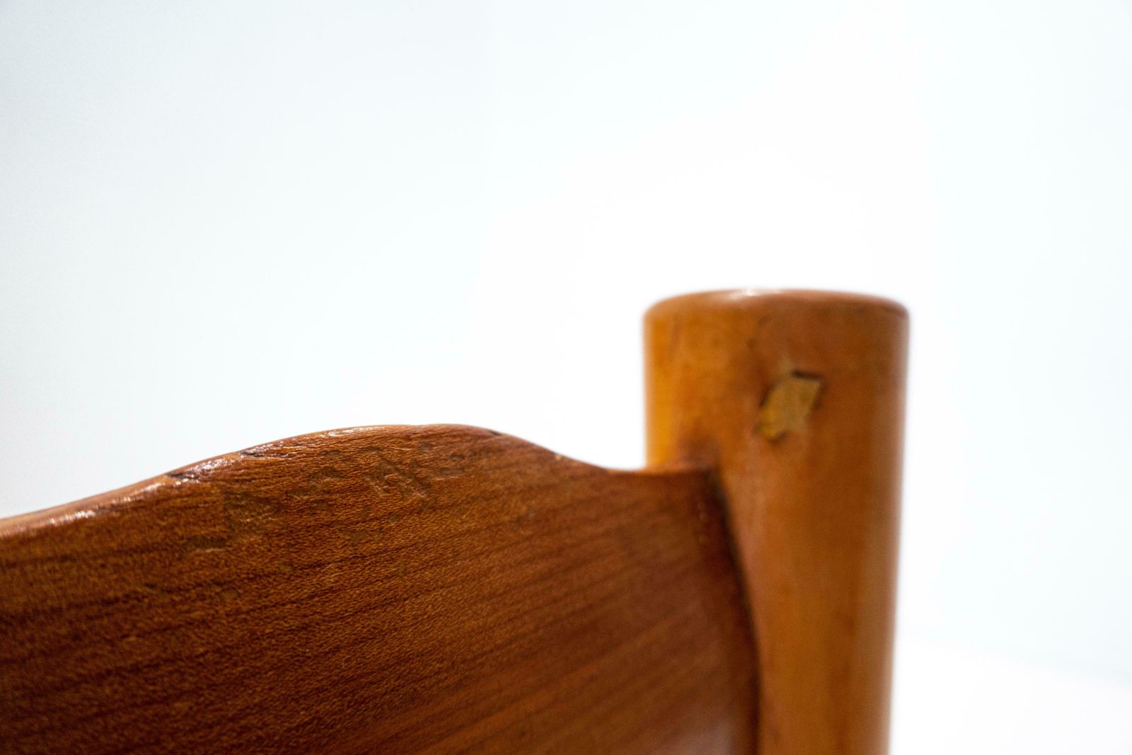 photo furniture Pair Of Beds Attributed To Guglielmo Pecorini, Cherry Wood, Italy, 1940s