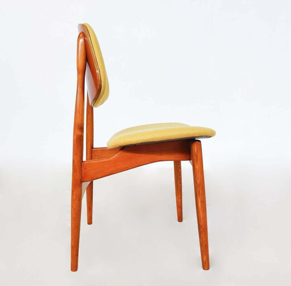 Mid Century Modern Set Of 6 Dining Chairs, Italy, 1960s photo vinterior