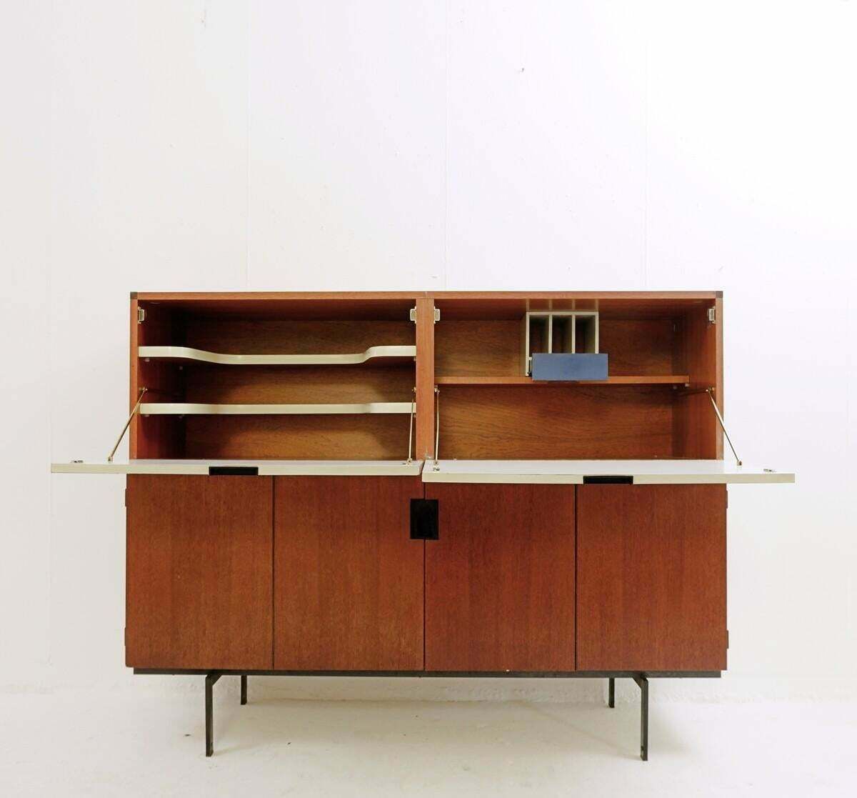 Mid Century Pastoe "Cu07" Japanese Series Highboard By Cees Braakman   1950s photo vintage