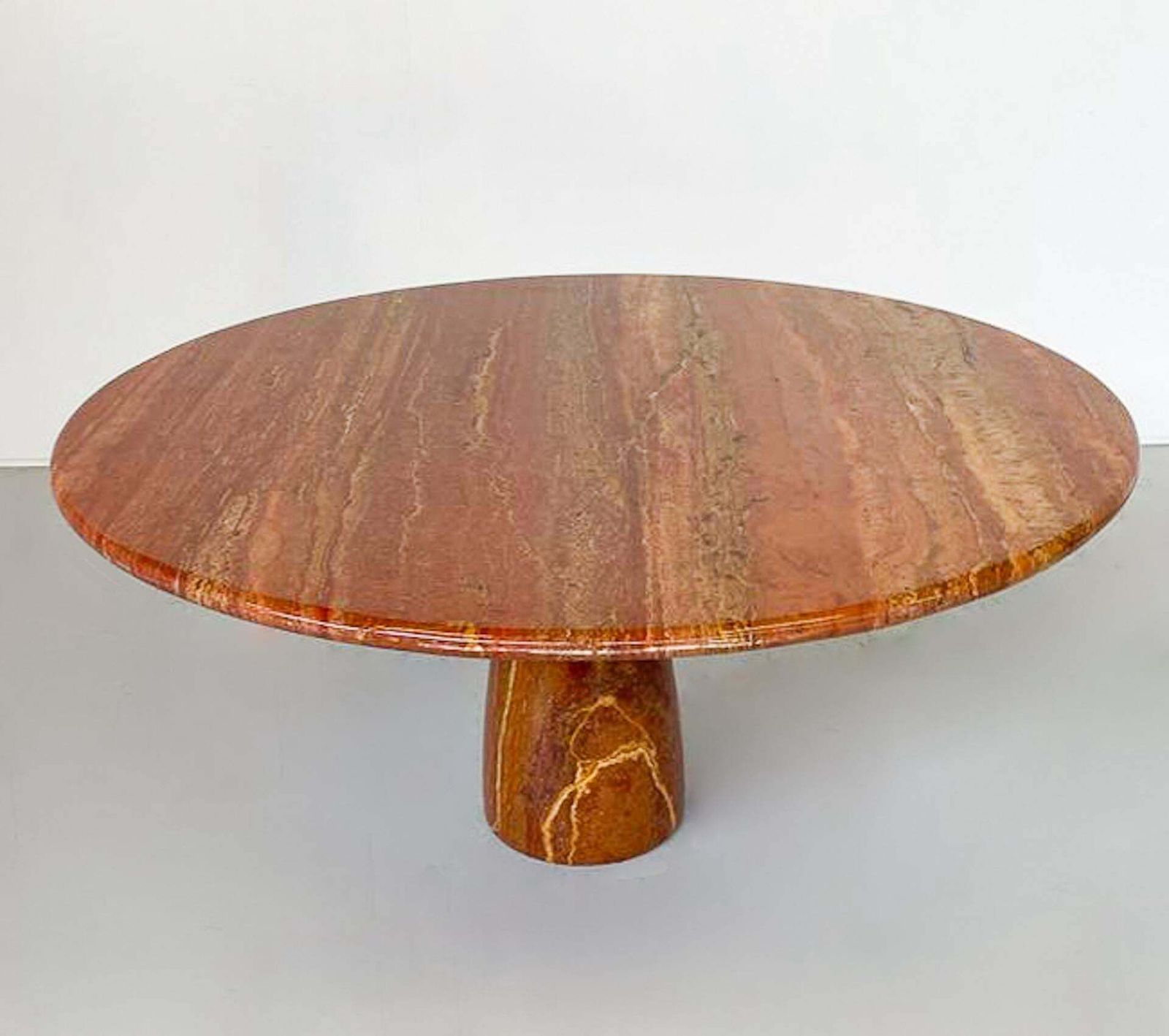 Mid Century Modern Red Travertine Dining Table " Finale" By Peter Draenert photo 15100.0