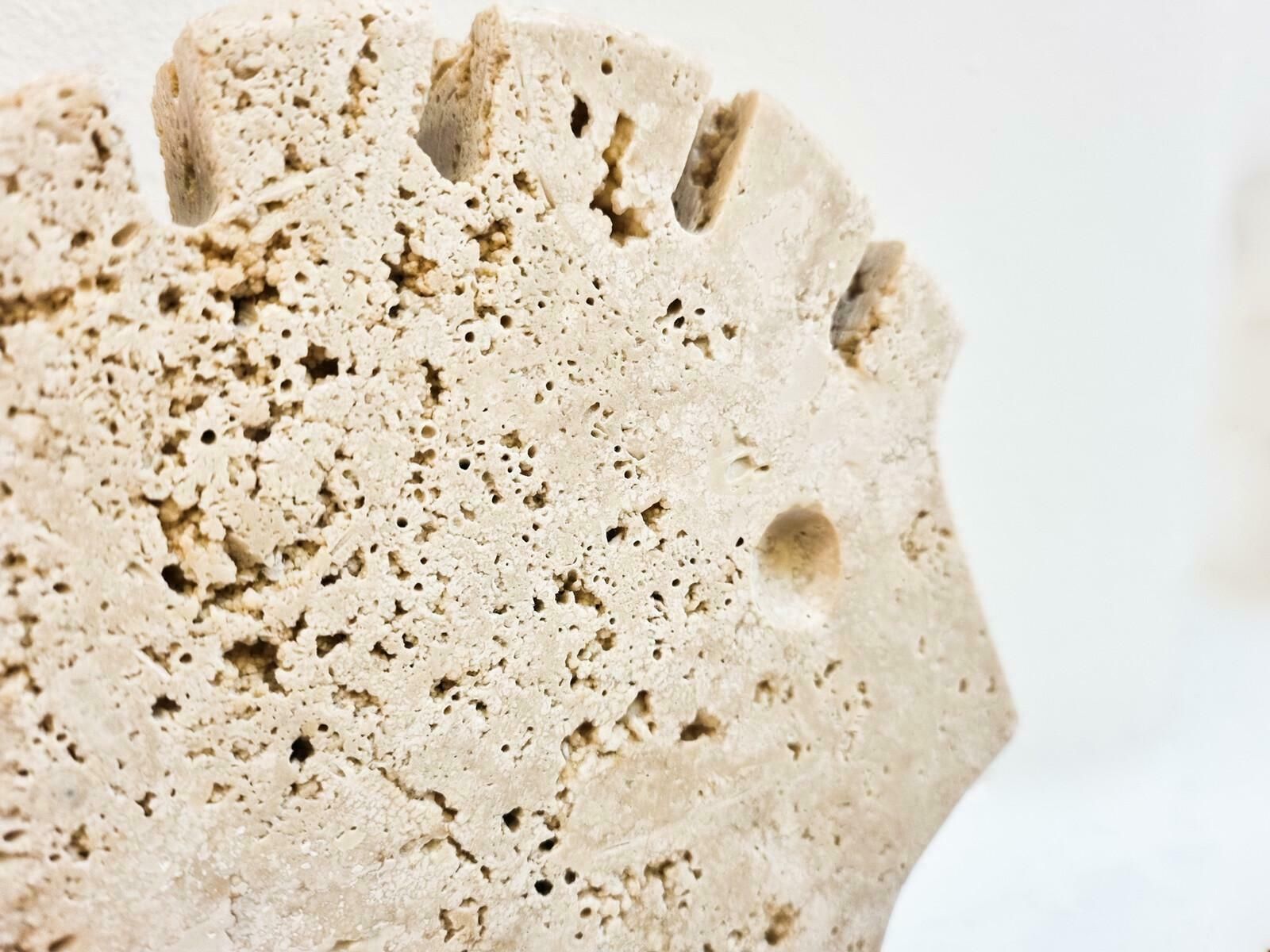 Italian Brutalist Travertine Hedgehog Sculptures By Fratelli Mannelli, Italy photo 1049.0