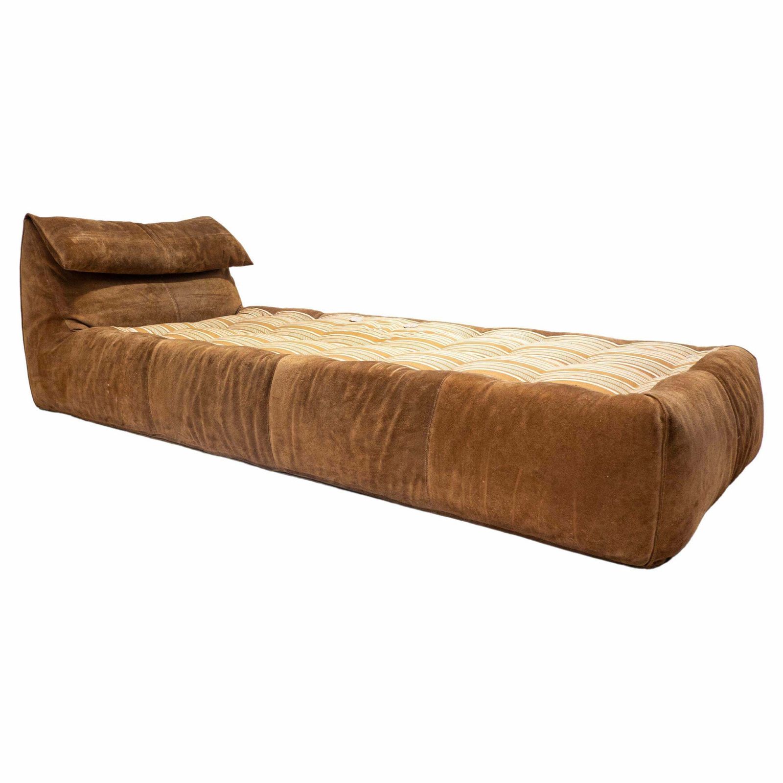 Mid Century Modern Bambole Daybed By Mario Bellini, Suede, C&B Italia, 1970s