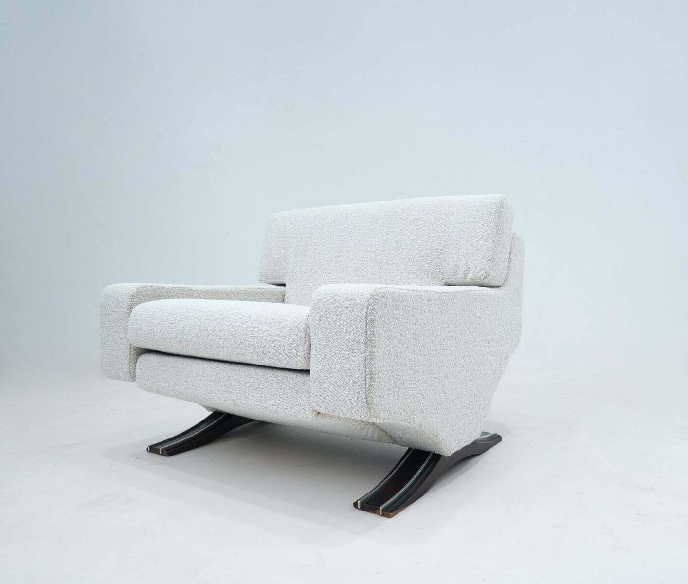 Mid Century Modern Armchair And Ottoman By Franz T. Sartori, Flexform, 1965 photo 7629.0